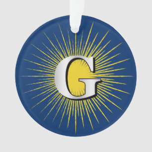 Buchstabe G - Mauritisches Symbol Ornament