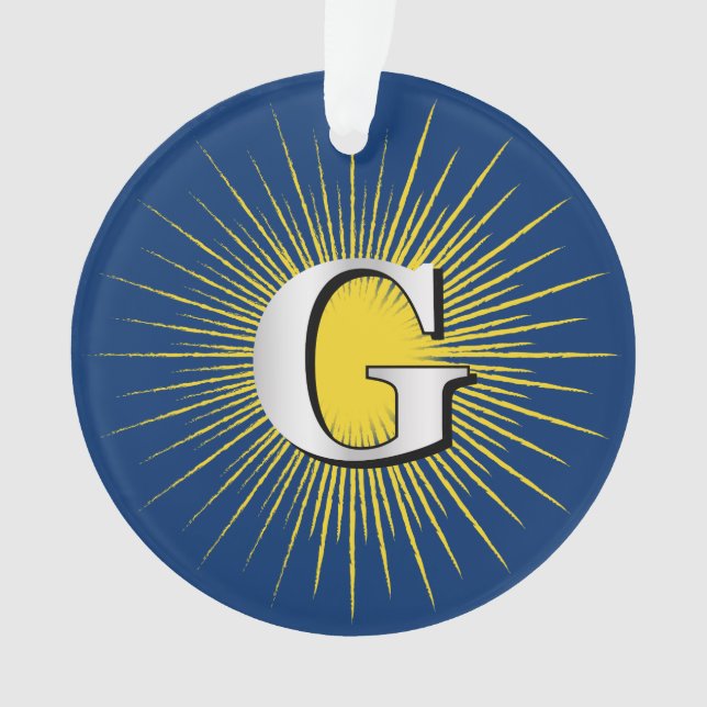 Buchstabe G - Mauritisches Symbol Ornament (Vorderseite)