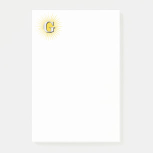 Buchstabe G - Mauritisches Symbol Post-it Klebezettel