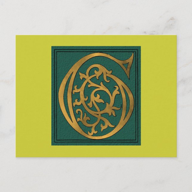 Buchstabe G Postkarte (Vorderseite)