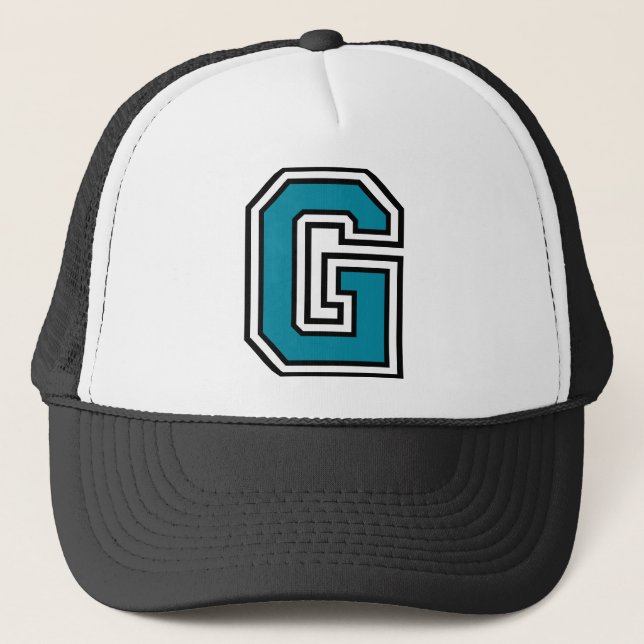 Buchstabe "G" Truckerkappe (Vorderseite)