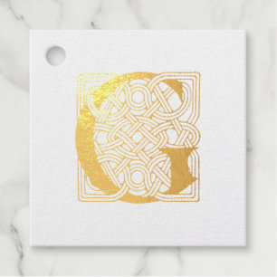 Buchstabe G Vintag keltische Knoten Monogramm Geschenkanhänger