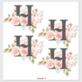 Buchstabe H Aufkleber