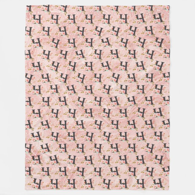 Buchstabe H Fleecedecke (Vorderseite)