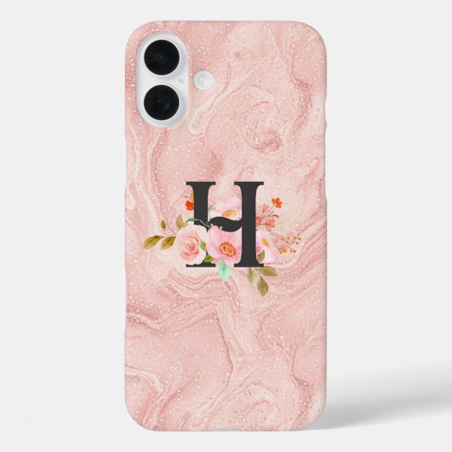 Buchstabe H iPhone 16 Plus Hülle (Rückseite)