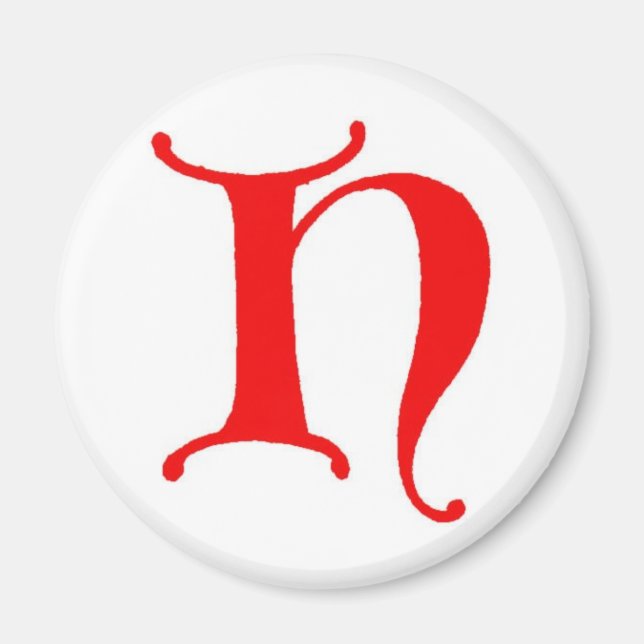 Buchstabe H Magnet (Vorne)