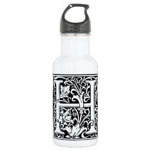 Buchstabe H Mittelalterliche Monogramm-Kunst Art N Edelstahlflasche