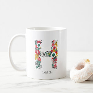 Buchstabe H   Monogramm-I-Tasse für den Blasenbrie Kaffeetasse