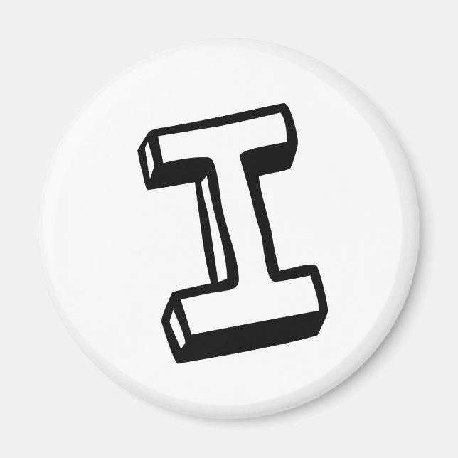 Buchstabe I Magnet (Vorne)