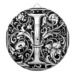 Buchstabe I Mittelalterliche Monogramm-Kunst Art N Dartscheibe