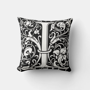 Buchstabe I Mittelalterliche Monogramm-Kunst Art N Kissen