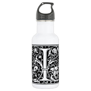 Buchstabe I Mittelalterliche Monogramm-Kunst Art N Trinkflasche