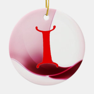 Buchstabe I Verzierung Keramik Ornament