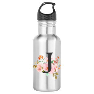 Buchstabe J Edelstahlflasche