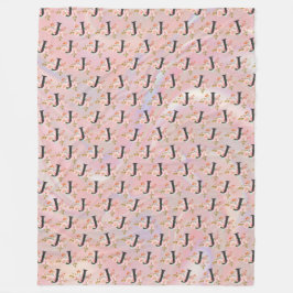 Buchstabe J Fleecedecke