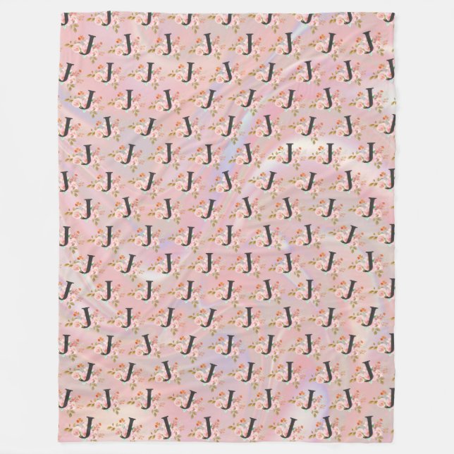 Buchstabe J Fleecedecke (Vorderseite)