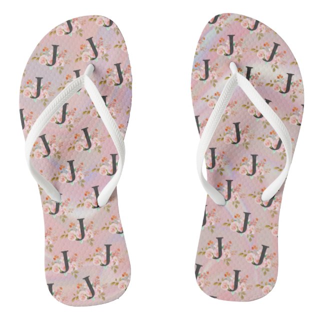 Buchstabe J Flip Flops (Fußbett)