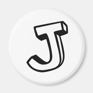 Buchstabe J Magnet