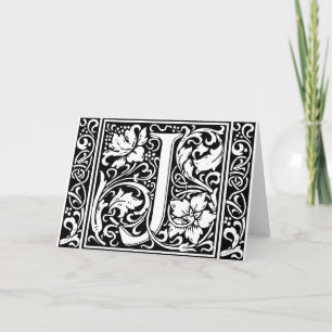 Buchstabe J Mittelalterliche Monogramm-Kunst Art N