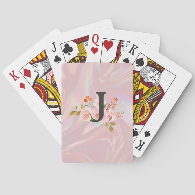 Buchstabe J Spielkarten (Rückseite)