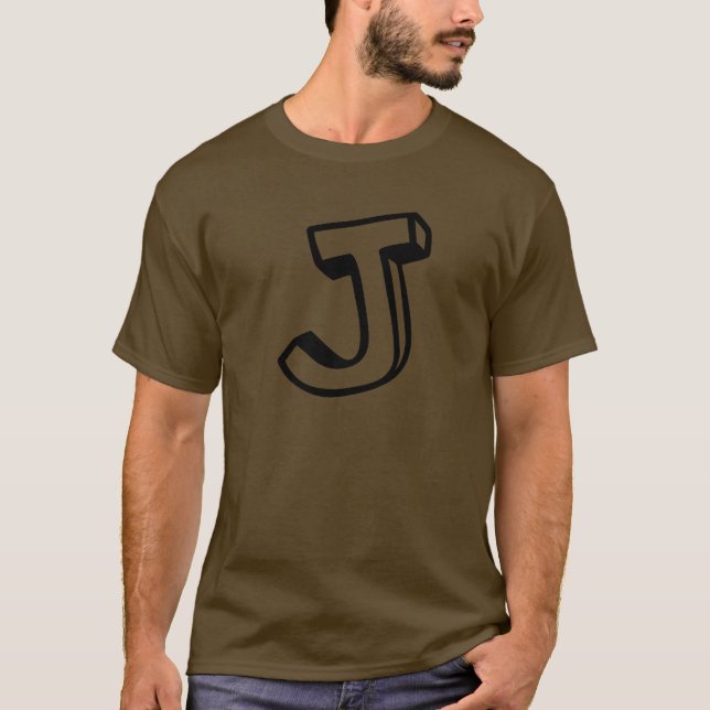 Buchstabe J T-Shirt (Vorderseite)