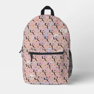 Buchstabe K Bedruckter Rucksack