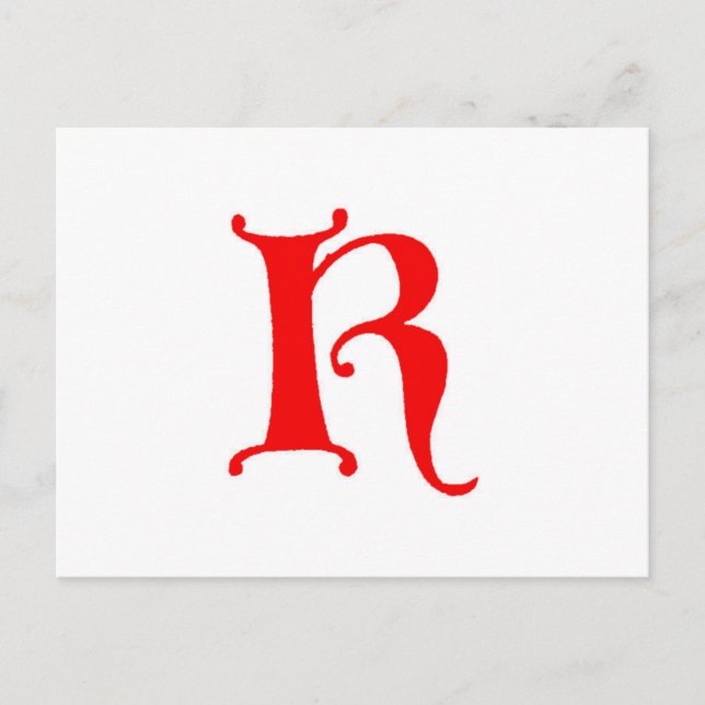 Buchstabe K Postkarte (Vorderseite)