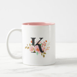 Buchstabe K Zweifarbige Tasse