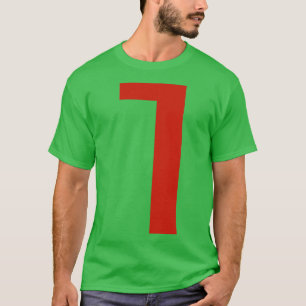 Buchstabe L in der minimalen Typografie des roten  T-Shirt