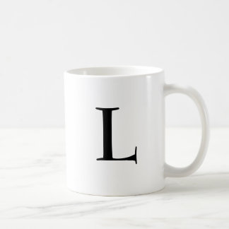 "Buchstabe L " Kaffeetasse