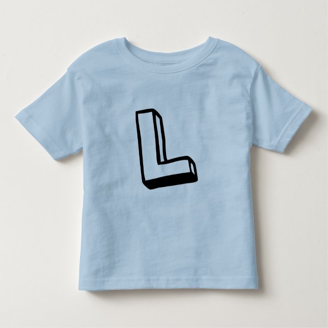 Buchstabe L Kleinkind T-shirt (Vorderseite)