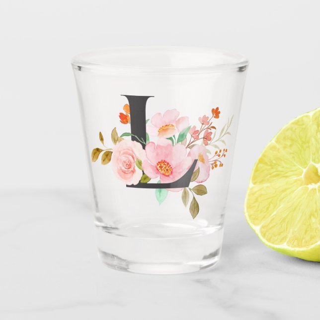 Buchstabe L Schnapsglas (Vorderseite)