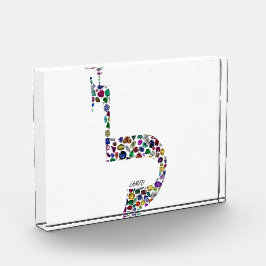 Buchstabe 'LAMED' Fotoblock