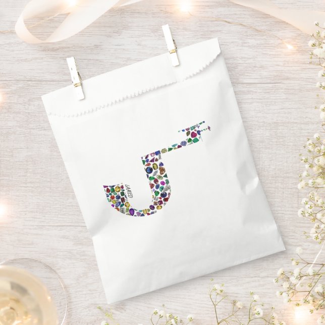 Buchstabe 'LAMED' Geschenktütchen (Ausgeschnitten)