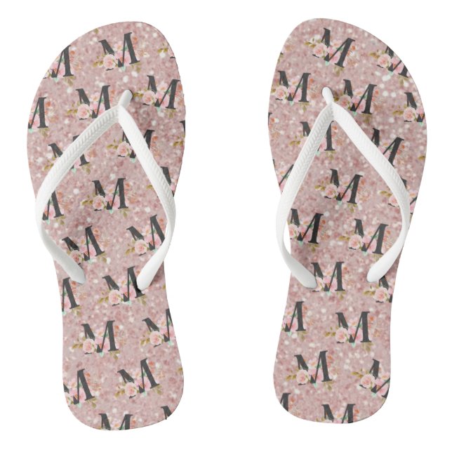 Buchstabe M Flip Flops (Fußbett)