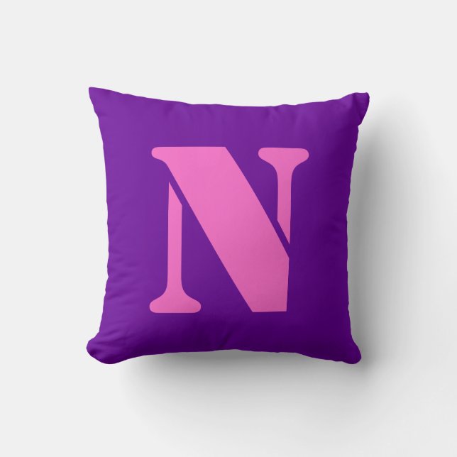 Buchstabe- Nkissen Kissen (Vorderseite)