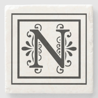 Buchstabe- Nmonogramm-Stein-Untersetzer Steinuntersetzer
