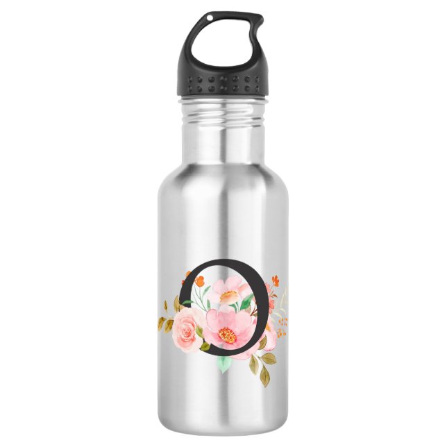 Buchstabe O Edelstahlflasche (Vorderseite)