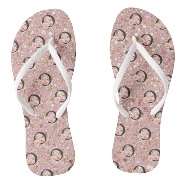 Buchstabe O Flip Flops (Fußbett)