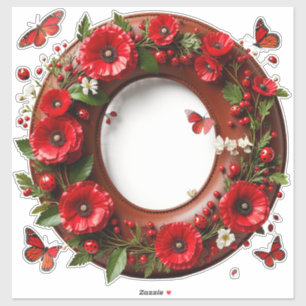 🐞 Buchstabe O für individuelle Blumen-Geschenke � Aufkleber