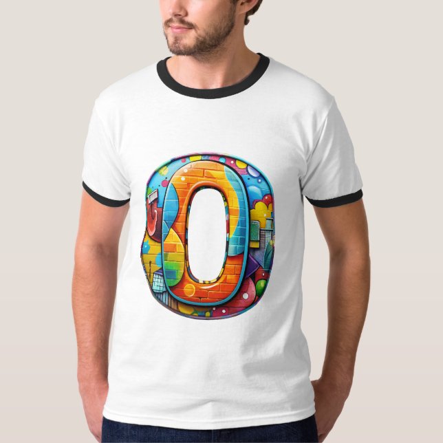 Buchstabe O T-Shirt (Vorderseite)