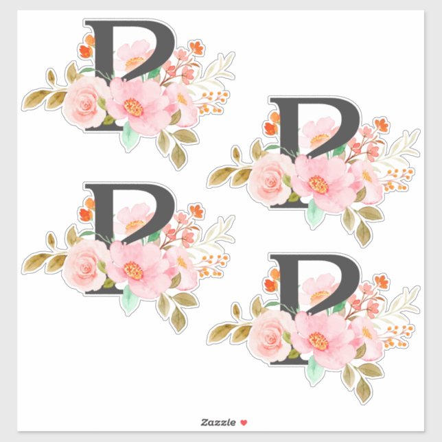 Buchstabe P Aufkleber (Blatt)