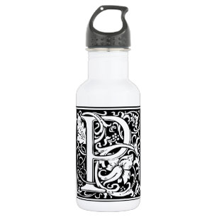 Buchstabe P Mittelalterliche Monogramm-Kunst Art N Edelstahlflasche