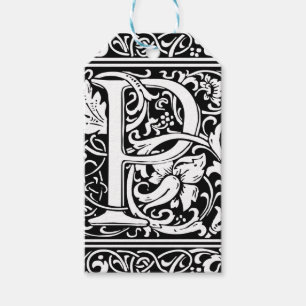 Buchstabe P Mittelalterliche Monogramm-Kunst Art N Geschenkanhänger