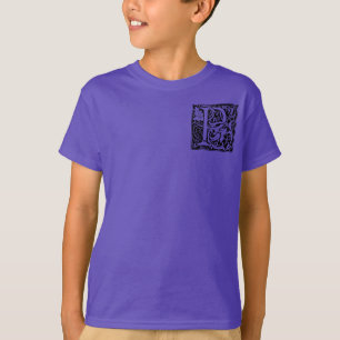 Buchstabe P Mittelalterliche Monogramm-Kunst Art N T-Shirt