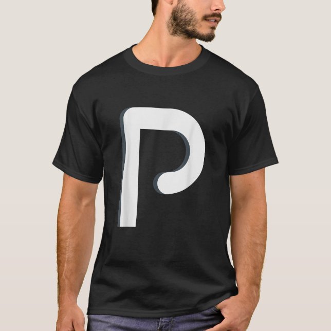 Buchstabe P T-Shirt (Vorderseite)