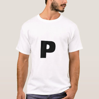 Buchstabe P T-Shirt