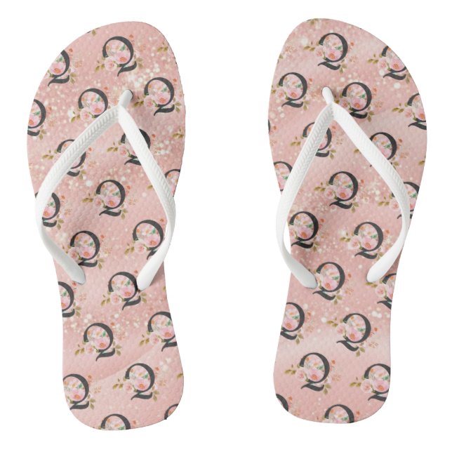 Buchstabe Q Flip Flops (Fußbett)