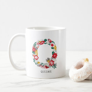 Buchstabe Q Monogramm-I-Tasse für den Blasenbrie Kaffeetasse