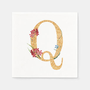 Buchstabe q serviette